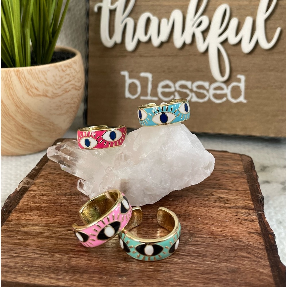 🧿Evil eye ring